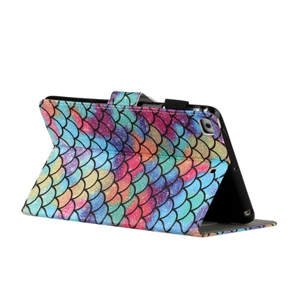 For iPad Mini 2019 & 4 & 3 & 2 & 1 Colored Drawing Pattern Horizontal Flip PU Leather Case with Holder & Card Slot & Sleep / Wake-up Function(Diamond)-garmade.com