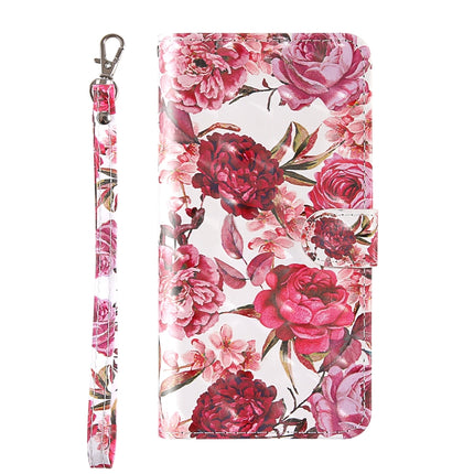 For iPhone 6 / 6s 3D Painting Colored Drawing Pattern Horizontal Flip TPU + PU Leather Case with Holder & Card Slots & Wallet & Lanyard(Little Red Flower)-garmade.com