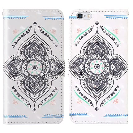 For iPhone 6 / 6s 3D Painting Colored Drawing Pattern Horizontal Flip TPU + PU Leather Case with Holder & Card Slots & Wallet & Lanyard(Spinning Top)-garmade.com