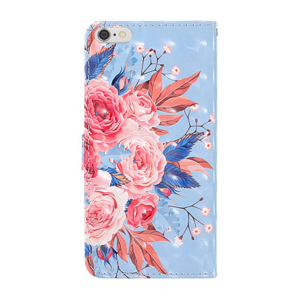 For iPhone 6 Plus / 6s Plus 3D Painting Colored Drawing Pattern Horizontal Flip TPU + PU Leather Case with Holder & Card Slots & Wallet & Lanyard(Colored Flowers)-garmade.com