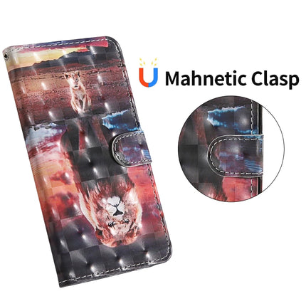 For iPhone 11 3D Painting Colored Drawing Pattern Horizontal Flip TPU + PU Leather Case with Holder & Card Slots & Wallet & Lanyard(Dream Lion)-garmade.com