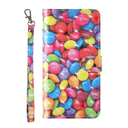 For iPhone 11 3D Painting Colored Drawing Pattern Horizontal Flip TPU + PU Leather Case with Holder & Card Slots & Wallet & Lanyard(Colored Sugar)-garmade.com