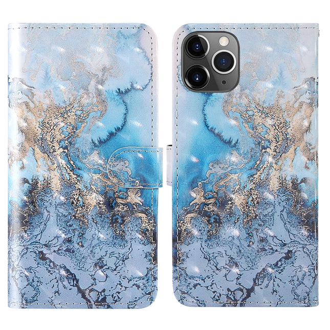 For iPhone 11 Pro 3D Painting Colored Drawing Pattern Horizontal Flip TPU + PU Leather Case with Holder & Card Slots & Wallet & Lanyard(Milky Way)-garmade.com