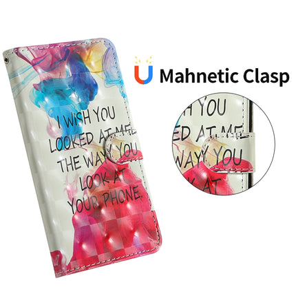 For iPhone 11 Pro 3D Painting Colored Drawing Pattern Horizontal Flip TPU + PU Leather Case with Holder & Card Slots & Wallet & Lanyard(English Alphabet)-garmade.com