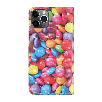 For iPhone 11 Pro 3D Painting Colored Drawing Pattern Horizontal Flip TPU + PU Leather Case with Holder & Card Slots & Wallet & Lanyard(Colored Sugar)-garmade.com