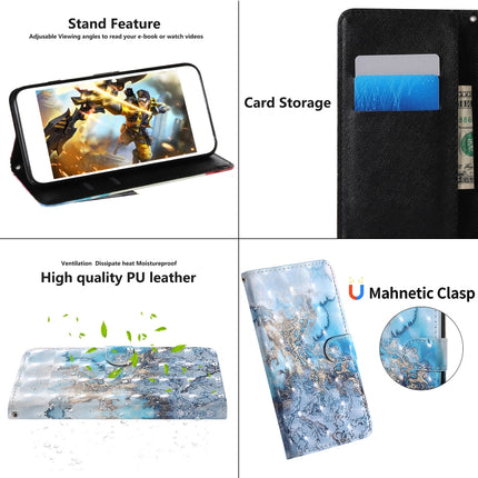 For iPhone X 3D Painting Colored Drawing Pattern Horizontal Flip TPU + PU Leather Case with Holder & Card Slots & Wallet & Lanyard(Milky Way)-garmade.com