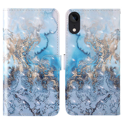 For iPhone XR 3D Painting Colored Drawing Pattern Horizontal Flip TPU + PU Leather Case with Holder & Card Slots & Wallet & Lanyard(Milky Way)-garmade.com