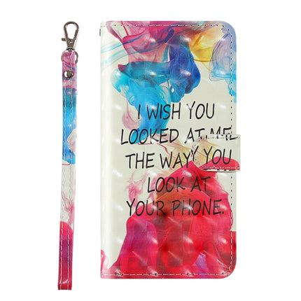 For iPhone XR 3D Painting Colored Drawing Pattern Horizontal Flip TPU + PU Leather Case with Holder & Card Slots & Wallet & Lanyard(English Alphabet)-garmade.com