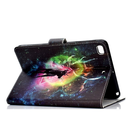 For iPad mini1 / 2 / 3 / 4 Colored Drawing Pattern Horizontal Flip PU Leather Case with Holder & Card Slot & Sleep / Wake-up Function(Starry Deer)-garmade.com