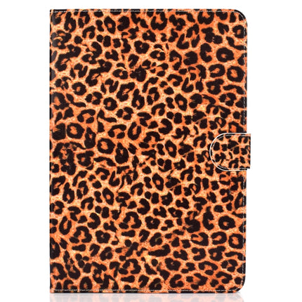 For iPad mini1 / 2 / 3 / 4 Colored Drawing Pattern Horizontal Flip PU Leather Case with Holder & Card Slot & Sleep / Wake-up Function(Yellow Leopard)-garmade.com