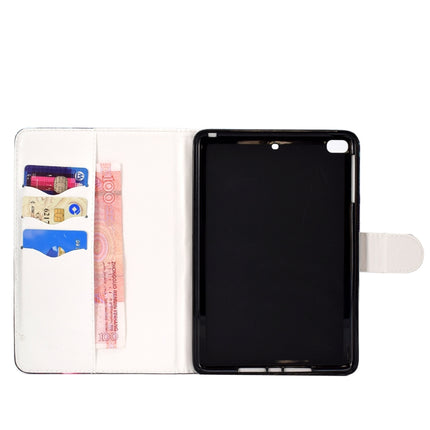 For iPad mini1 / 2 / 3 / 4 Colored Drawing Pattern Horizontal Flip PU Leather Case with Holder & Card Slot & Sleep / Wake-up Function(Crown Panda)-garmade.com