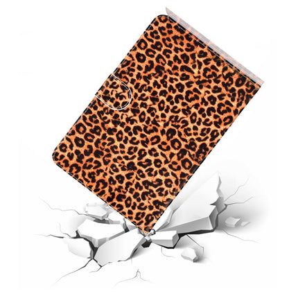 For iPad Air / iPad Air 2 2016 / iPad Pro9.7 / iPad9.7 / 2017 / 2018 Colored Drawing Pattern Horizontal Flip PU Leather Case with Holder & Card Slot & Sleep / Wake-up Function(Yellow Leopard)-garmade.com