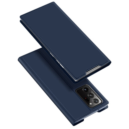 For Samsung Galaxy Note 20 Ultra DUX DUCIS Skin Pro Series Horizontal Flip PU + TPU Leather Case, with Holder & Card Slots(Blue)-garmade.com