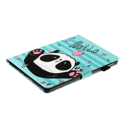 For iPad Pro 11 (2020) Colored Drawing Pattern Horizontal Flip PU Leather Tablet Case with Holder & Card Slot & Sleep / Wake-up Function(Love Panda)-garmade.com