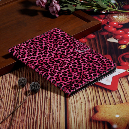 For iPad Pro 11 (2020) Colored Drawing Pattern Horizontal Flip PU Leather Tablet Case with Holder & Card Slot & Sleep / Wake-up Function(Red Pink Leopard)-garmade.com