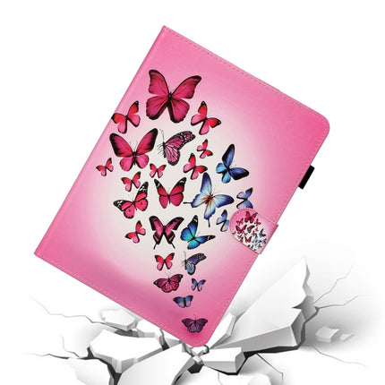 For iPad Pro 11 (2020) Colored Drawing Pattern Horizontal Flip PU Leather Tablet Case with Holder & Card Slot & Sleep / Wake-up Function(Butterfly)-garmade.com