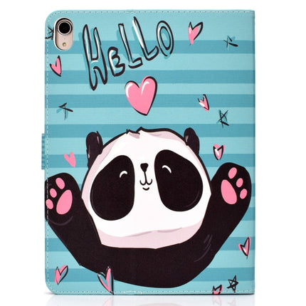 For iPad Pro 11 inch (2018) Colored Drawing Pattern Horizontal Flip PU Leather Case with Holder & Card Slot & Sleep / Wake-up Function(Love Panda)-garmade.com