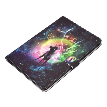 For iPad Pro 11 inch (2018) Colored Drawing Pattern Horizontal Flip PU Leather Case with Holder & Card Slot & Sleep / Wake-up Function(Starry Deer)-garmade.com