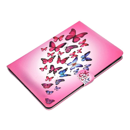 For iPad Pro 11 inch (2018) Colored Drawing Pattern Horizontal Flip PU Leather Case with Holder & Card Slot & Sleep / Wake-up Function(Butterfly)-garmade.com