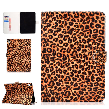 For iPad Pro 11 inch (2018) Colored Drawing Pattern Horizontal Flip PU Leather Case with Holder & Card Slot & Sleep / Wake-up Function(Yellow Leopard)-garmade.com