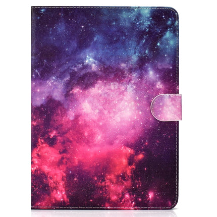 For iPad 10.2 Colored Drawing Pattern Horizontal Flip PU Leather Case with Holder & Card Slot & Sleep / Wake-up Function(Starry Sky)-garmade.com