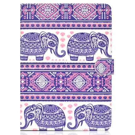 For iPad Pro10.5 inch Colored Drawing Pattern Horizontal Flip PU Leather Case with Holder & Card Slot & Sleep / Wake-up Function(Totem Elephant)-garmade.com