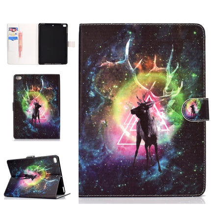 For iPad Pro10.5 inch Colored Drawing Pattern Horizontal Flip PU Leather Case with Holder & Card Slot & Sleep / Wake-up Function(Starry Deer)-garmade.com