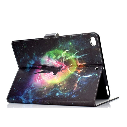 For iPad Pro10.5 inch Colored Drawing Pattern Horizontal Flip PU Leather Case with Holder & Card Slot & Sleep / Wake-up Function(Starry Deer)-garmade.com