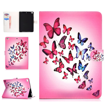 For iPad Pro10.5 inch Colored Drawing Pattern Horizontal Flip PU Leather Case with Holder & Card Slot & Sleep / Wake-up Function(Butterfly)-garmade.com