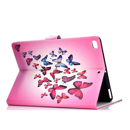 For iPad Pro10.5 inch Colored Drawing Pattern Horizontal Flip PU Leather Case with Holder & Card Slot & Sleep / Wake-up Function(Butterfly)-garmade.com