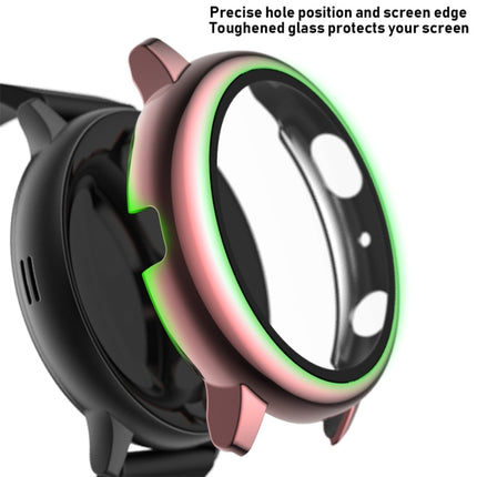 For Samsung Galaxy Watch Active 2 40mm Electroplate PC Protective Case with Tempered Glass Film(Pink)-garmade.com