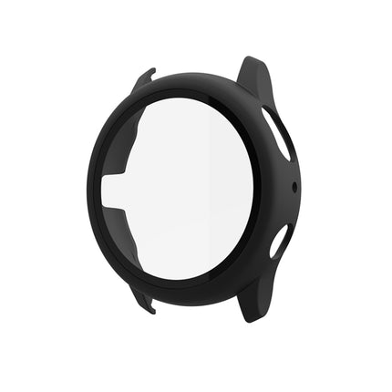 For Samsung Galaxy Watch Active 2 40mm PC Protective Case with Tempered Glass Film(Black)-garmade.com