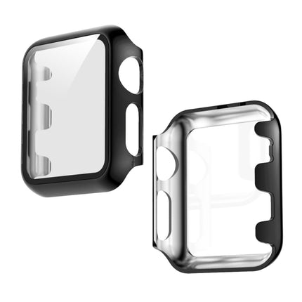 For Apple Watch Series 3 & 2 & 1 38mm Full Coverage Plating TPU Case(Black)-garmade.com