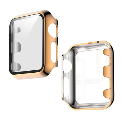For Apple Watch Series 3 & 2 & 1 38mm Full Coverage Plating TPU Case(Rose Gold)-garmade.com