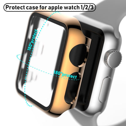 For Apple Watch Series 3 & 2 & 1 38mm Full Coverage Plating TPU Case(Rose Gold)-garmade.com