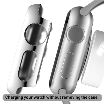 For Apple Watch Series 3 & 2 & 1 38mm Full Coverage Plating TPU Case(Silver)-garmade.com