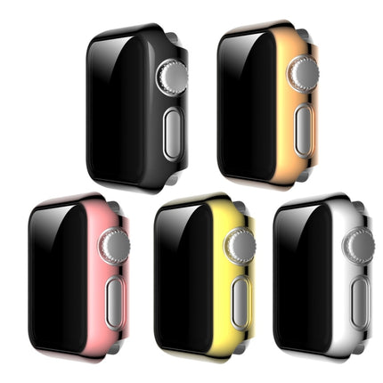 For Apple Watch Series 3 & 2 & 1 42mm Full Coverage Plating TPU Case(Black)-garmade.com