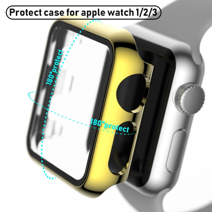 For Apple Watch Series 3 & 2 & 1 42mm Full Coverage Plating TPU Case(Gold)-garmade.com
