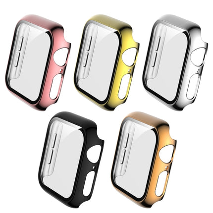 For Apple Watch Series 5 & 4 40mm Full Coverage Plating TPU Case(Pink)-garmade.com