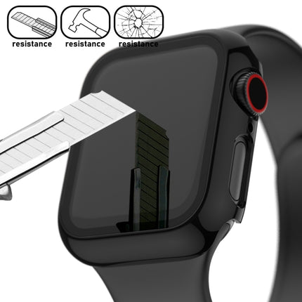 For Apple Watch Series 5 & 4 40mm Full Coverage Plating TPU Case(Black)-garmade.com