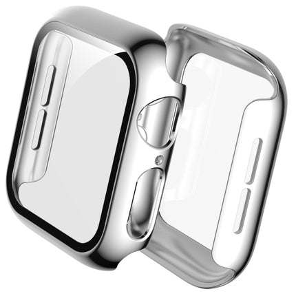 For Apple Watch Series 5 & 4 40mm Full Coverage Plating TPU Case(Silver)-garmade.com