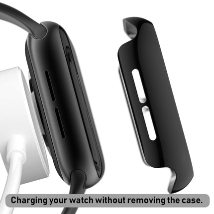 For Apple Watch Series 5 & 4 44mm Full Coverage Plating TPU Case(Black)-garmade.com