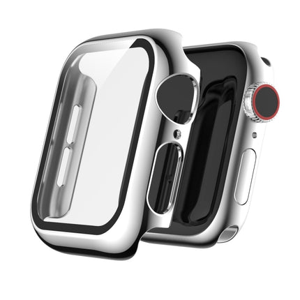 For Apple Watch Series 5 & 4 44mm Full Coverage Plating TPU Case(Silver)-garmade.com