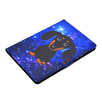 For iPad 10.2 / 10.5 / iPad Air 10.5 2019 TPU Electric Pressed Horizontal Flip Leather Case with Holder & Card Slot & Sleep / Wake-up Function(Little Black Dog)-garmade.com