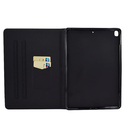 For iPad 10.2 / 10.5 / iPad Air 10.5 2019 TPU Electric Pressed Horizontal Flip Leather Case with Holder & Card Slot & Sleep / Wake-up Function(Headphone Cat)-garmade.com