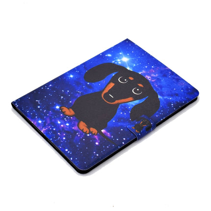 For iPad Pro 11 2020 / 2018 TPU Electric Pressed Horizontal Flip Leather Case with Holder & Card Slot & Sleep / Wake-up Function(Little Black Dog)-garmade.com