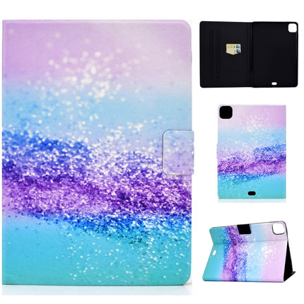 For iPad Pro 11 2020 / 2018 TPU Electric Pressed Horizontal Flip Leather Case with Holder & Card Slot & Sleep / Wake-up Function(Color Sand)-garmade.com