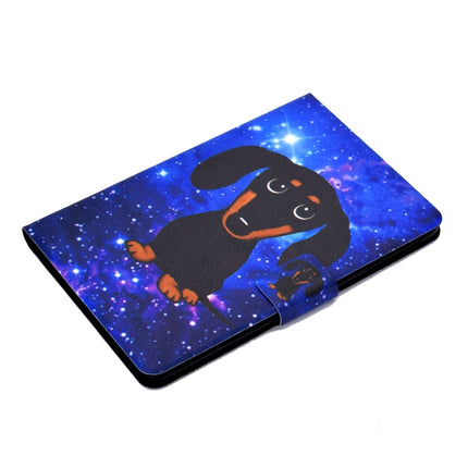 For iPad mini 5 / 4 / 3 / 2 / 1 TPU Electric Pressed Horizontal Flip Leather Case with Holder & Card Slot & Sleep / Wake-up Function(Little Black Dog)-garmade.com