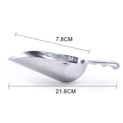 2 PCS Stainless Steel Multifunctional Shovel Aluminum Alloy Ice Shovel Food Tea Shovel Tea Spoon, Size:M-garmade.com