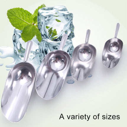 2 PCS Stainless Steel Multifunctional Shovel Aluminum Alloy Ice Shovel Food Tea Shovel Tea Spoon, Size:M-garmade.com